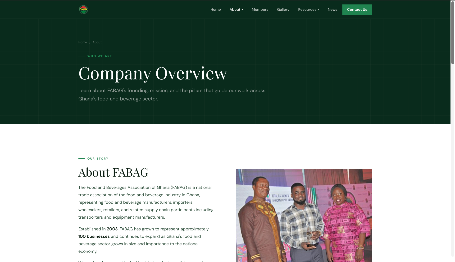FABAG — project screenshot — built by EKOF Studio