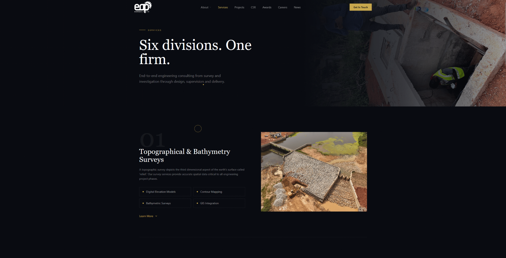 EAP Consult Limited — Services — Six divisions, one firm — built by EKOF Studio
