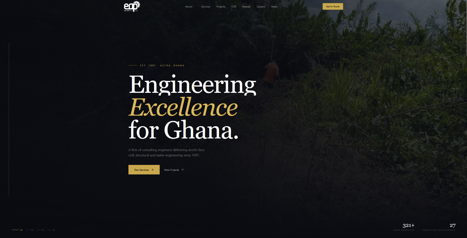 EAP Consult — project interface screenshot — built by EKOF Studio