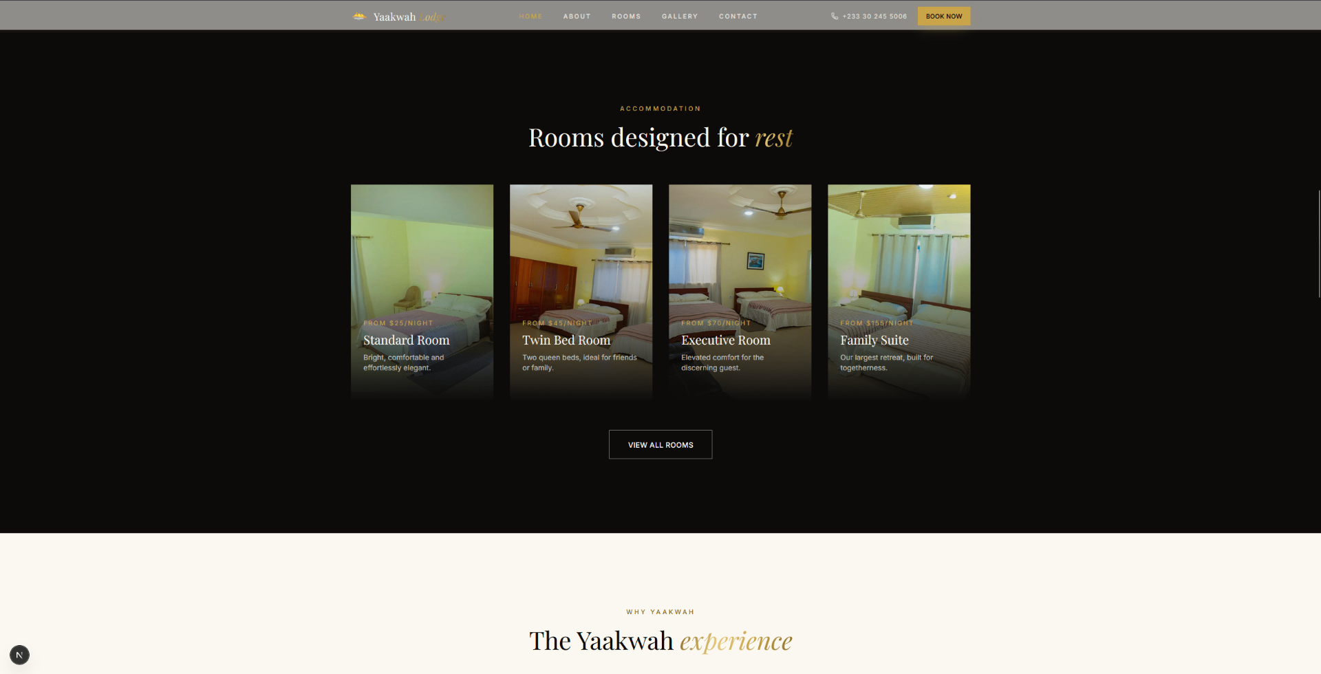 Yaakwah Lodge — Rooms — four tiers designed for rest — built by EKOF Studio